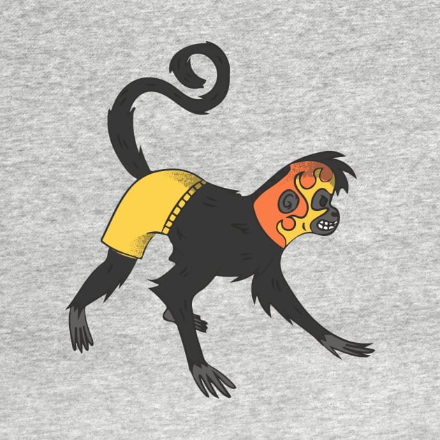 Funny Monkey Luchador Wrestler by SLAG_Creative